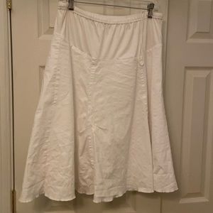 Mimi Maternity White Skirt